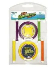 AQUAFUN 3 IN 1 DIVE GAME SET - 4 Dive Rings, 4 Dive Sticks, 6 Dive Discs