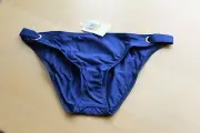 NWT Splendid Swimsuit Bikini Bottom Sz S NVY Retro Pant