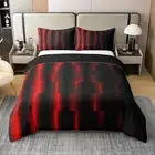 and Black Duvet Cover 100% Red Ombre Comforter Cover Set Geometry