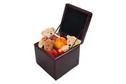 Giantex 40CM PU Leather Storage Ottoman Flip Top Footstool Seat Cube Blanket Box Brown