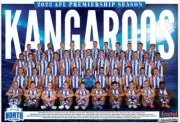 LAMINATED 2023 North Melbourne kangaroos AFL football team poster