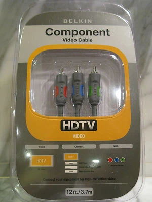 Belkin Component Video Cable. HDTV Video. 12 ft. Brand New. P47920.