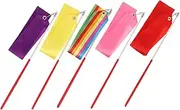 Ciieeo Dance Streamer Ribbons for Boys and Girls Gyms 5pcs Rhythmic Gymnastics Performing Ribbons Random Color
