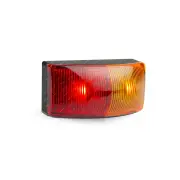 LED Autolamps Red/Amber Side Marker Light Black Base 3 LED Lamp Single Bulk