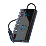 200W 12V to 240V Car Inverter w/ 4 USB Ports Phone Charger Auto/Travel