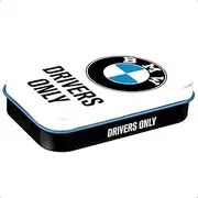 BMW Drivers Only Mint Box XL Embossed Licensed Tin by Nostalgic Art