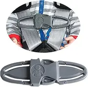 Seat Chest Harness Clip Car Seat Safety Belt Clip Buckle Lock Stroller Chest Clip Universal Replacement for Kids Trend Adjustable Guard (Gray)