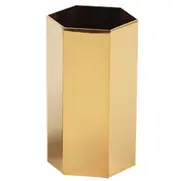 Hexagonal Diamond Pen Holder Nordic Style Hexagonal Storage Tube Hexagonal Golden Vase Metal Ornaments