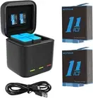 TELESIN Battery Charger for Gopro Hero11 10/9, Portable Charger 3-Channel Batter