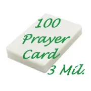 Prayer Card 100 3 Mil Laminating Pouches Sleeves 2-3/4 x 4-1/2 X-Clear