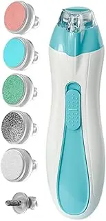 Electric Baby Nail Filler, Electric Nail Trimmer - for Electric Nail Nail - LED LED LED ANTI -PINCH Battery Nail Polish Care and Tags Child Coating Pad