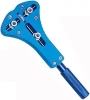55MM Metal Watch Back Case Cover Opener Adjustable Screw Back Remover Wrench Fixer Repair DIY Kits with Box and 12 Tips/Dies Watch Accessory