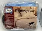 Sealy Posturepedic Warming Blanket Blue Loom Woven Acrylic Biddeford PerfecTEMP