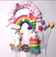 10 Piece Unicorn Cake Topper