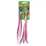 Bikecorp Handlebar Streamers for Kids Bike (A pair) Pink & White Ribbon