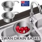Stainless Steel Swan Sink Strainer Basket, Faucet Hanging Filter Basket New