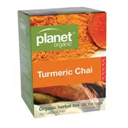 Planet Organic Turmeric Chai Herbal Tea x 25 Tea Bags