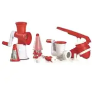 TUPPERWARE COMPLETE MASTER SYSTEM SET FUSION GRATER PRESS SORBET CONES BASE NEW