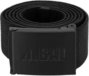 [Bad Workwear] Unisex Stretch Canvas Work Belt, Durable Stretch with Comfort Fit - Prevents Cutting/Digging, Adjustable Length, High-Quality Metal Buckle - Black, One Size