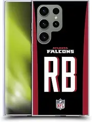 Head Case Designs Officially Licensed NFL RB Black Atlanta Falcons Positions & Logo Soft Gel Case Compatible with Samsung Galaxy S24 Ultra 5G