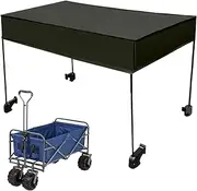 Foldable Canopy, Portable Canopy, Waterproof Awning Cover Made of 600D Oxford Fabric, Sun Protection Cover for Food Pull Cart, Pram Accessories, Garden Awning for C