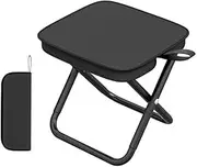 Folding Stool,Folding Seat,Mini Stool for Outdoor Travel. (Black)