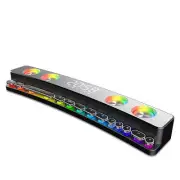 BT5.0 Bluetooth Speaker Computer FM Audio 3D Surround Clock Time Light Game Gift