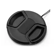 77mm Snap-on Front Lens Cap Cover with Cord for Canon Nikon DSLR Camera Lens New