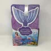 Throw blanket for couch Mermaid Tail Plush & Playful Character Purple Fishtail