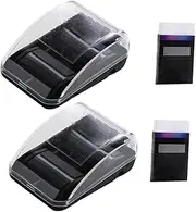 jojofuny 2Sets Mini Eraser Crumb Cleaners Portable Desktop Rollers for Household Use Collectors for Scraps Crumbs and Debris Cleanup
