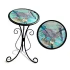 Outdoor Side Table, Small Outdoor Table, 12" Round Patio Side Table Pelican