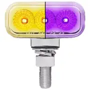 Mini Clearance Marker To Auxiliary Double Face Light - Amber, Red, Purple LED