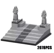 Star Wars Lego-Compatible MOC Coruscant Jedi Temple Stairs 2078 PCS 501st Raid