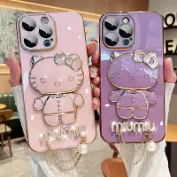 在飛比找蝦皮購物優惠-可愛的 Hello Kitty 手機殼適用於 iPhone 