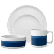 Noritake Colorstax Ombre Blue 16Pc Dinnerware Set, Service for 4
