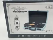 Bluetooth Vinyl Record Player with Built-in Speakers, Vintage Portable Suitcase