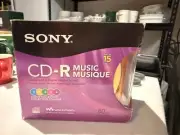 2008 vintage Sony CD-R 15 Pack 80 min Discs w/Cases Color Collection NEW