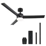 Ceiling Fans with Lights and Remote, 52 Inch Ceiling Fan, 3 Blades 6-Speeds N...