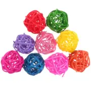 50 PCS Bird Chewing Toy Rattan Ball Baby Parrot Toys Large Birds