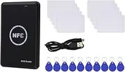RFID Reader Writer Duplicator, NFC Reader, Smart Card Programmer, Access Card Decoder, Writable T5577 UID Fobs Cards