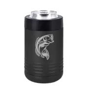 Can Bottle Cooler Insulated Drink Holder Bass Fish