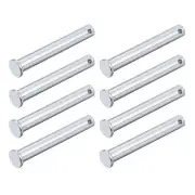Clevis Pins (10mmx70mm) 8Pcs, Single Hole Flat Head Carbon Steel Fastener Pin