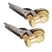 2 1/4" Brass Lock On Tire Inflator Locking Air Chuck Air Hose Attachment