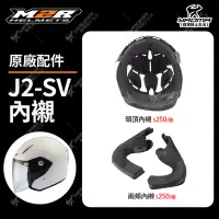 在飛比找Yahoo!奇摩拍賣優惠-M2R安全帽 J2-SV 原廠配件 頭頂內襯 兩頰內襯 鏡座