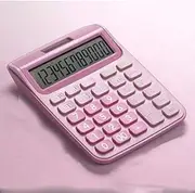 12 Digit Desk Calculator Large Buttons Financial Business Accounting Tool Big Buttons Battery and Solar Power