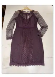 Alannah Hill New Maroon Lace pencil dress she's a love child dress $349
