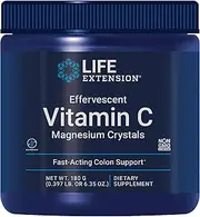 Life Extension Effervescent Vitamin C-Magnesium Crystals, 180 grams
