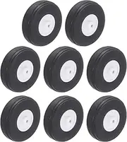 sourcing map RC Airplane Wheels 1.5" OD RC Airplane,Aircraft PU Sponge Wheels,Tire Tail Wheel RC Aircraft Foam Wheel Replacement for DIY RC Model Plane Aircraft Pack of 8