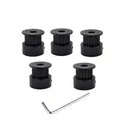 5pcs Black GT2 Pulley 20T 5mm bore for Creality Ender 3 V2 Pro 3s CR10 CR-10S