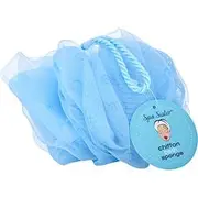 Spa Accessories Chiffon Dreamy Bath Sponge - Blue/swirls By Spa Accessories